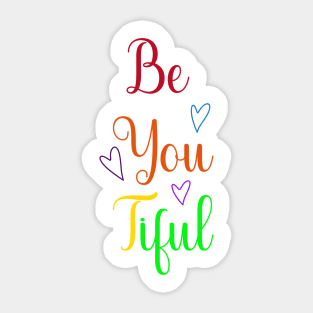 Be You Tiful Rainbow Colours Sticker